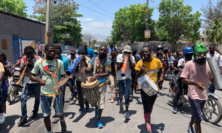 “Zombie uprising” in Haiti, Port-au-Prince, Apr 27, 2020